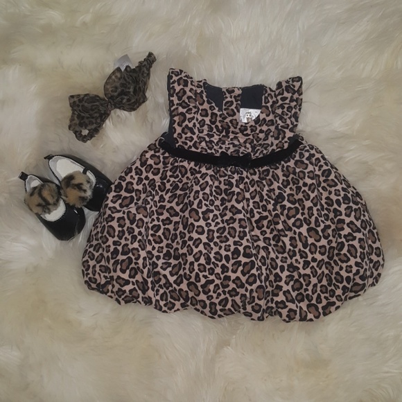 leopard print baby dress